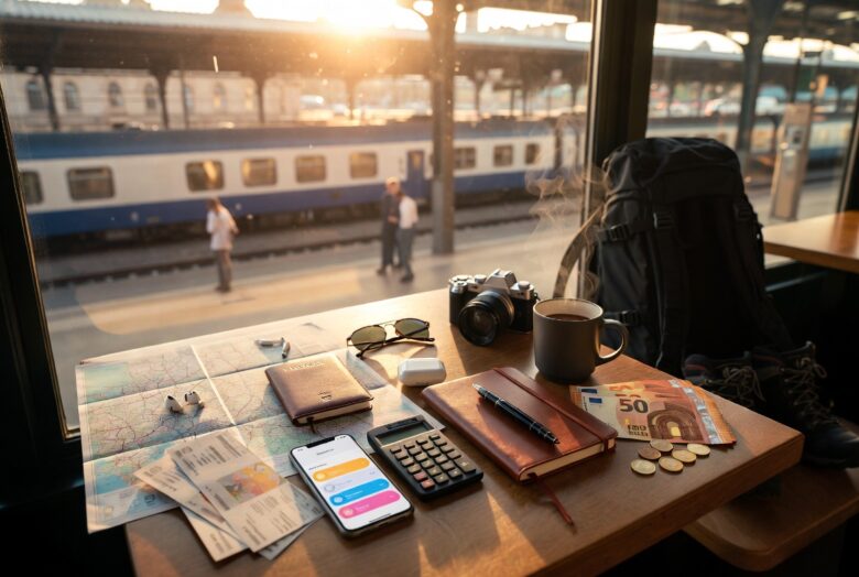 Viajar de Trem e Hostel